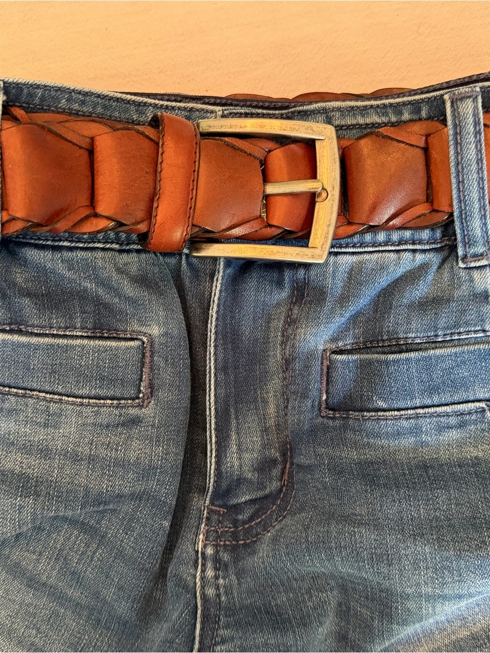 Gorgeous Full Grain Leather Belt with Metal Buckle